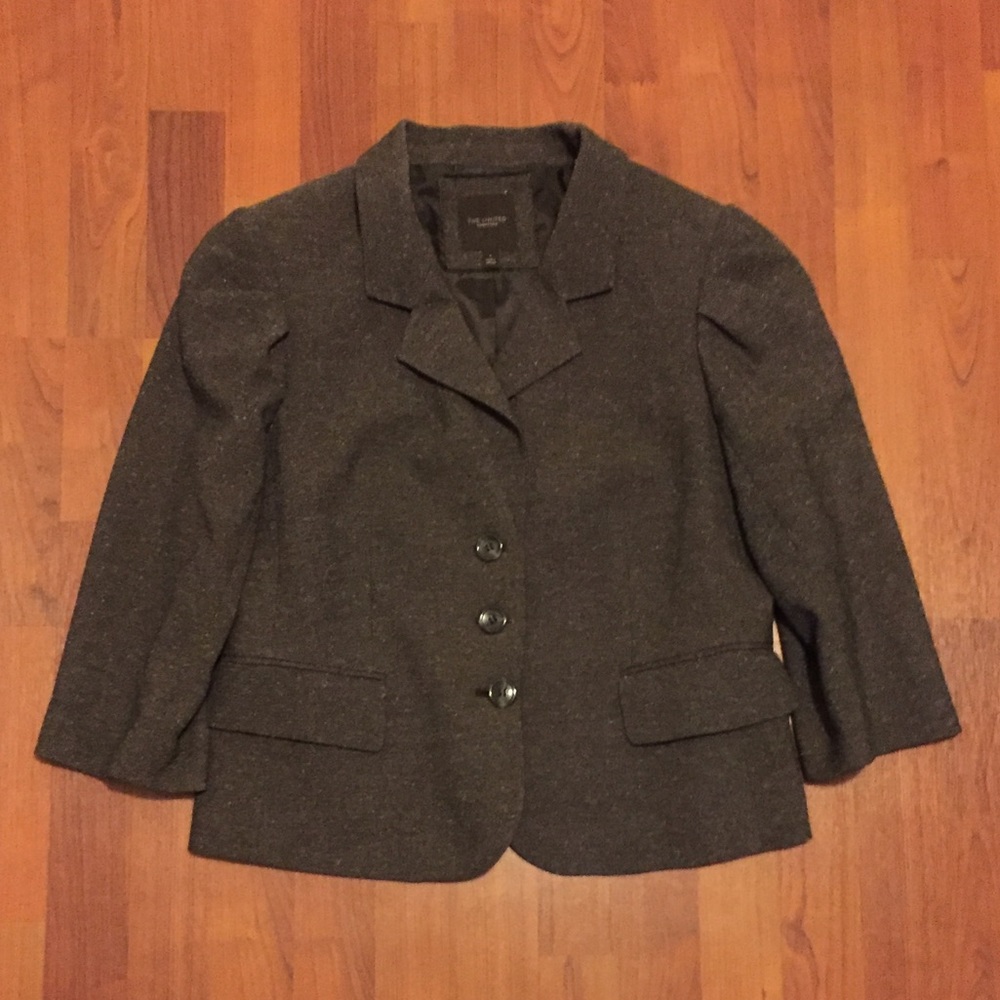 The Limited Brown Tweed Blazer